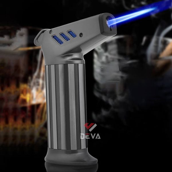 Bật lửa chính hãng Jobon khò 1 tia để bàn có khóa chốt ZB 203