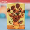 Bật lửa Zorro bức tranh Hoa Hướng Dương của Van Gogh ZT-133