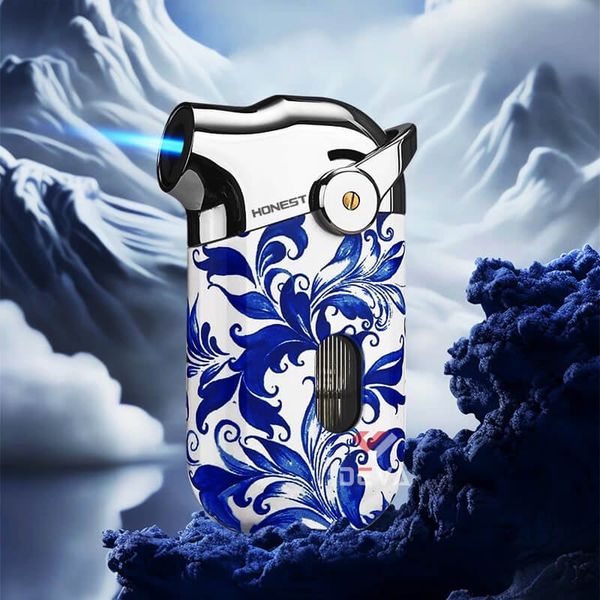 Bật lửa gas chính hãng Honest khò 1 tia có ô cửa quan sát gas BCZ 850