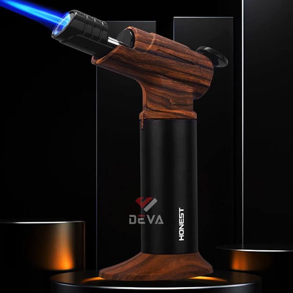 Bật lửa gas Honest khò đại 1 tia để bàn có chân đế BCZ 846