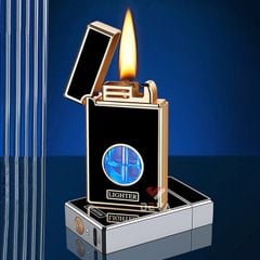 Bật lửa xăng cảm ứng điện từ bình trong suốt 8823