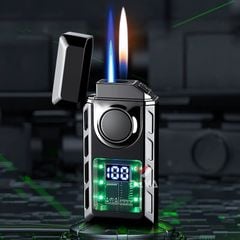 Bật lửa gas sạc điện 2 kiểu lửa đèn LED TH-633