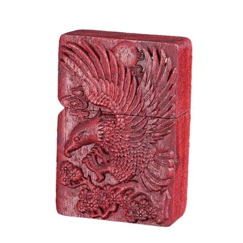 Bật lửa vỏ gỗ khăc đại bàng Chief CF 1018