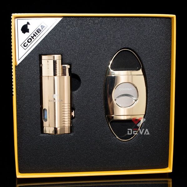 Set 2 món bật lửa và dao cắt Cohiba T14
