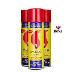 Bình ga bơm cho bật bật lửa vàng BAOLILAI loại nhỏ 180ml