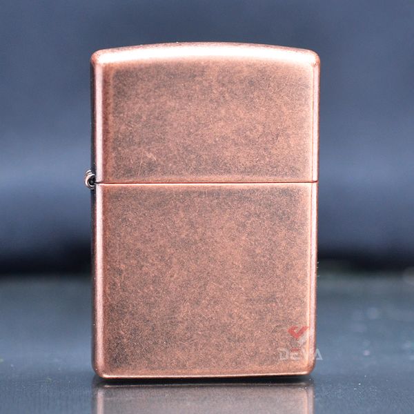 Zippo mạ đồng đỏ antique Copper Z204