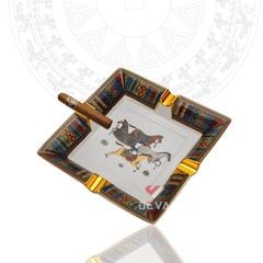 Gạt tàn 4 điếu hoa văn ngựa AS 200