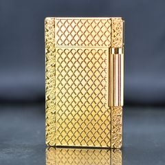 Bật lửa ST Dupont hoa văn kẻ lưới D128