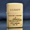 Zippo khắc ăn mòn axit u.s.s.simpson  Z218