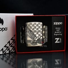 Zippo Bản Đặc Biệt Luxury Chủ Đề Đại Bàng Ái Quốc Patriotic Design Z220