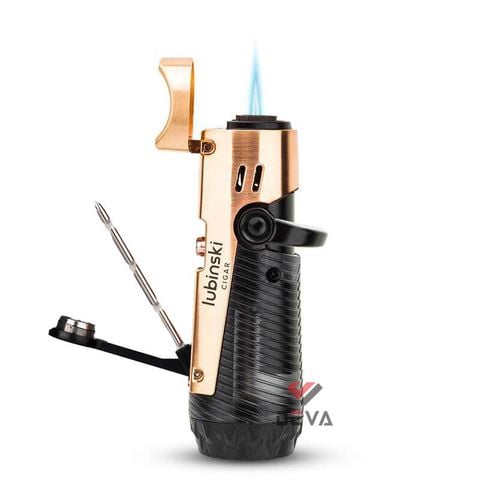 Bật lửa khò Lubinski kèm đục và thông Cigar đa năng YJA 10038