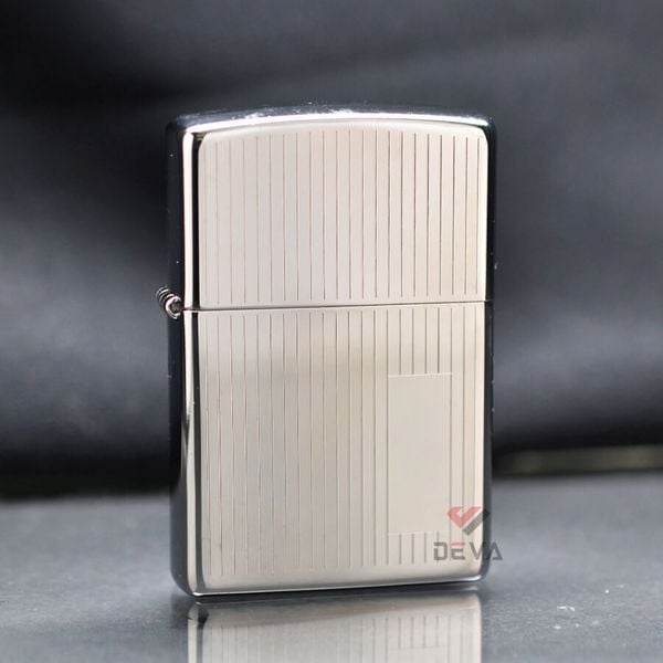 Zippo Mạ Chrome Vân Kẻ Dọc Engine Turned Z228