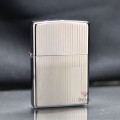 Zippo Mạ Chrome Vân Kẻ Dọc Engine Turned Z228
