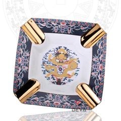 Gạt tàn 4 điếu sứ hoa văn rồng AS 270