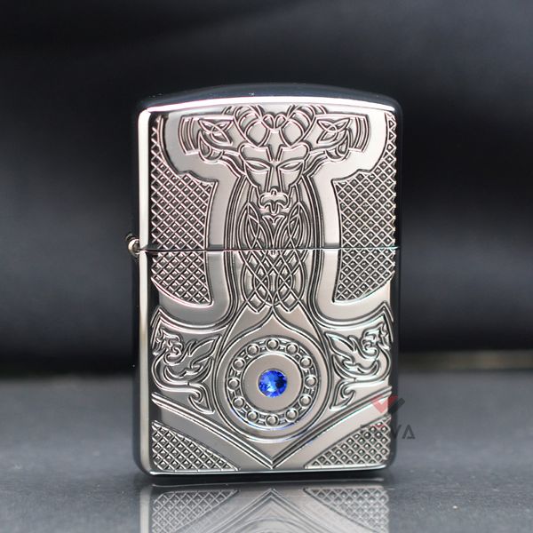 Zippo Armor Búa Thần Mjolnir Mediaval Design Z232