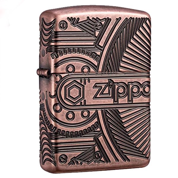 Zippo Armor Luxury Gears Antique Z244