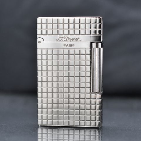Bật lửa Dupont trắng kẻ vuông trắng D138T