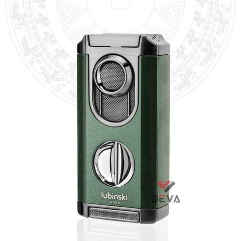 Bật lửa khò 3 tia Lubinski kèm cắt Cigar YJA 10040