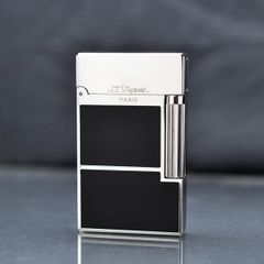 Bật lửa ST Dupont sơn mài đen kẻ viền ngang D152