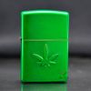 Zippo Stamped leaf Brass lá Phong nổi Z265