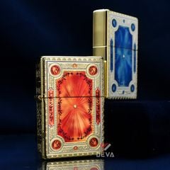 Zippo Vintage Mạ Vàng Cuốn Sách Ma Thuật Magic Book ZN05