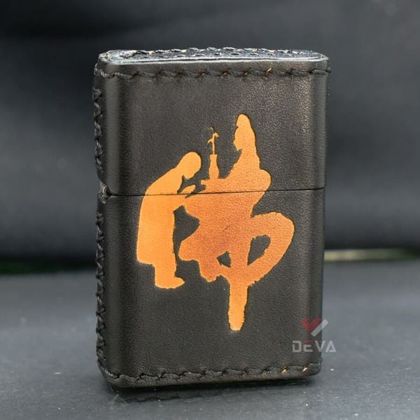 Zippo Bọc Da Chủ Đề Phật Bà Quán Thế Âm Bồ Tát ZN14