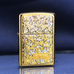 Zippo hoa văn mạ Titanium ZN21