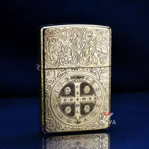 Zippo Khắc Chủ Đề Cây Thánh Giá Trừ Tà Constantine ZN26