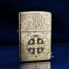 Zippo Khắc Chủ Đề Cây Thánh Giá Trừ Tà Constantine ZN26