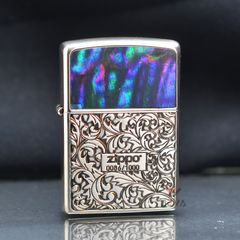 Zippo Khảm Trai Hoa Văn Cổ Bản Giới Hạn ZN31