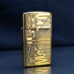 Zippo Slim Khắc Nổi 5 Mặt Thương Hiệu Marlboro ZK26