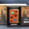 Zippo ốp gỗ Gụ khắc lá Phong woodchuck leaves Z279