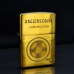 Zippo Khắc Đồng Tiền Phong Thủy Ancient Coins ZN41