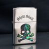 Zippo Khảm Ốc Chủ Đề Đầu Lâu Xương Chéo Shell Skull ZN50