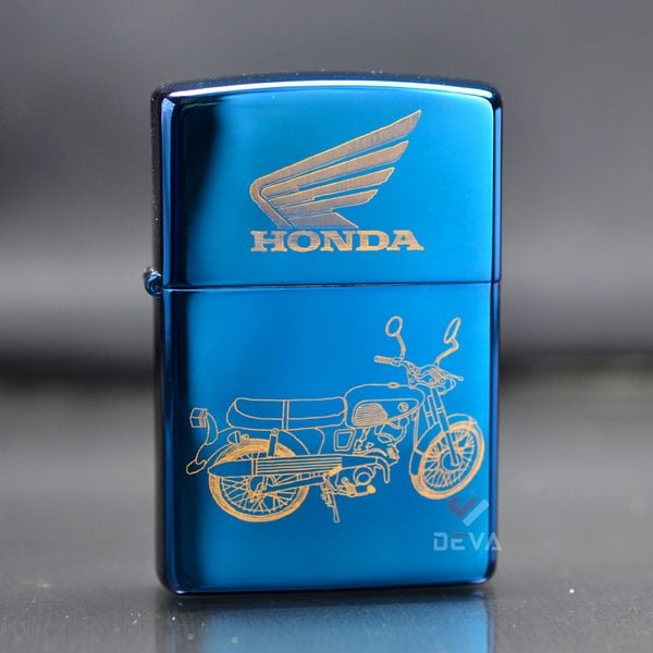 Zippo Sơn Khắc Xe Honda 67 Mạ Vàng ZK41