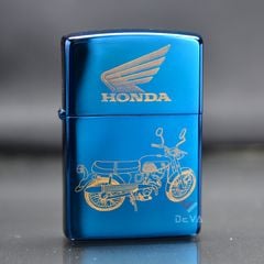 Zippo Sơn Khắc Xe Honda 67 Mạ Vàng ZK41