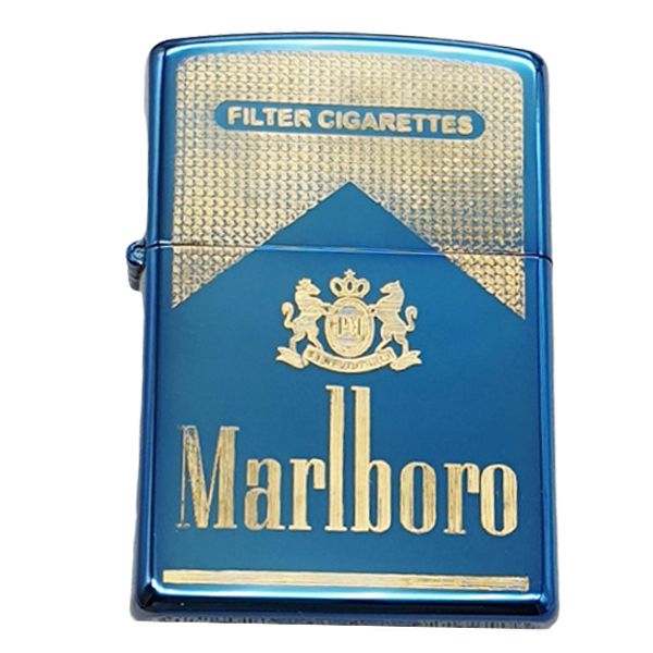 Marlboro mạ vàng trên nền xanh ZK46