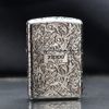 Zippo Armor Khắc Nổi Hoa Văng Trắng Cổ Điển Bản Giới Hạn ZN56