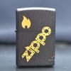 Zippo Đen Sần Black Crackle khắc chữ ZK51