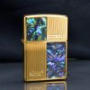 Zippo Khảm Trai Kẻ Ô Vân Sọc ZN62