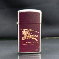 Zippo Slim Chủ Đề Thương Hiệu Thời Trang Anh Quốc Burberry ZN64