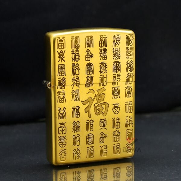 Zippo Khắc Chủ Đề Chữ Phúc May Mắn ZN76