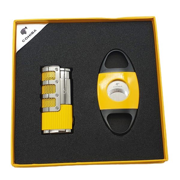 Set phụ kiện xì gà bật lửa và dao cắt 2 món HB 998