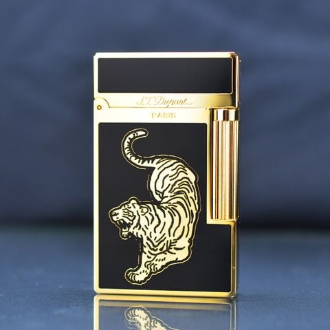 Bật lửa Dupont sơn mài hình hổ D11V
