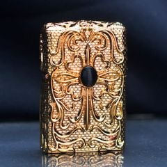 Bật lửa Chief ốp nổi hoa văn gắn đá quý CF1024