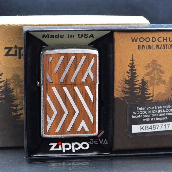 Zippo Ốp Gỗ Chủ Đề Woodchuck Sweep Z304