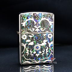 Zippo Armor khảm trai hoa văn ZN92