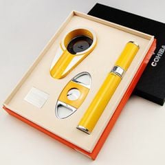 Bộ set 3 món cohiba gạt tàn, dao cắt, ống đựng HB T309