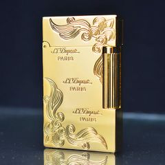 Bật lửa Dupont Paris hoa văn vàng D22V