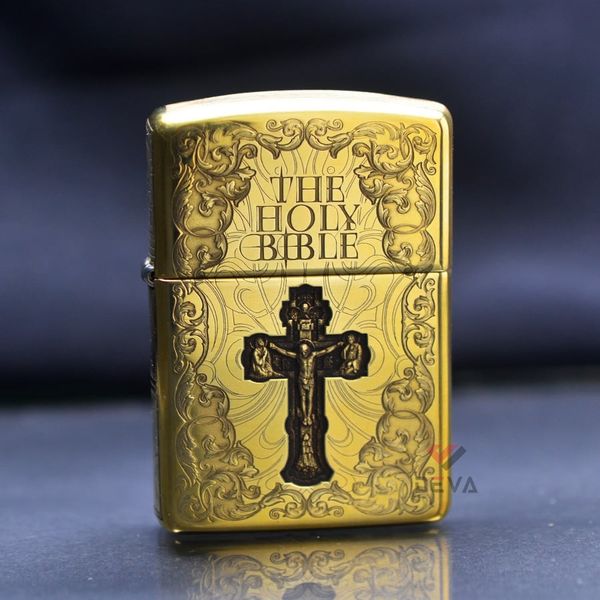 Zippo Armor Khắc Chủ Đề Kinh Thánh Holy Bibble ZD01